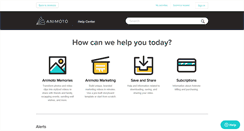 Desktop Screenshot of help.animoto.com